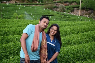 Prasanthi Yepuru(right) with her husband