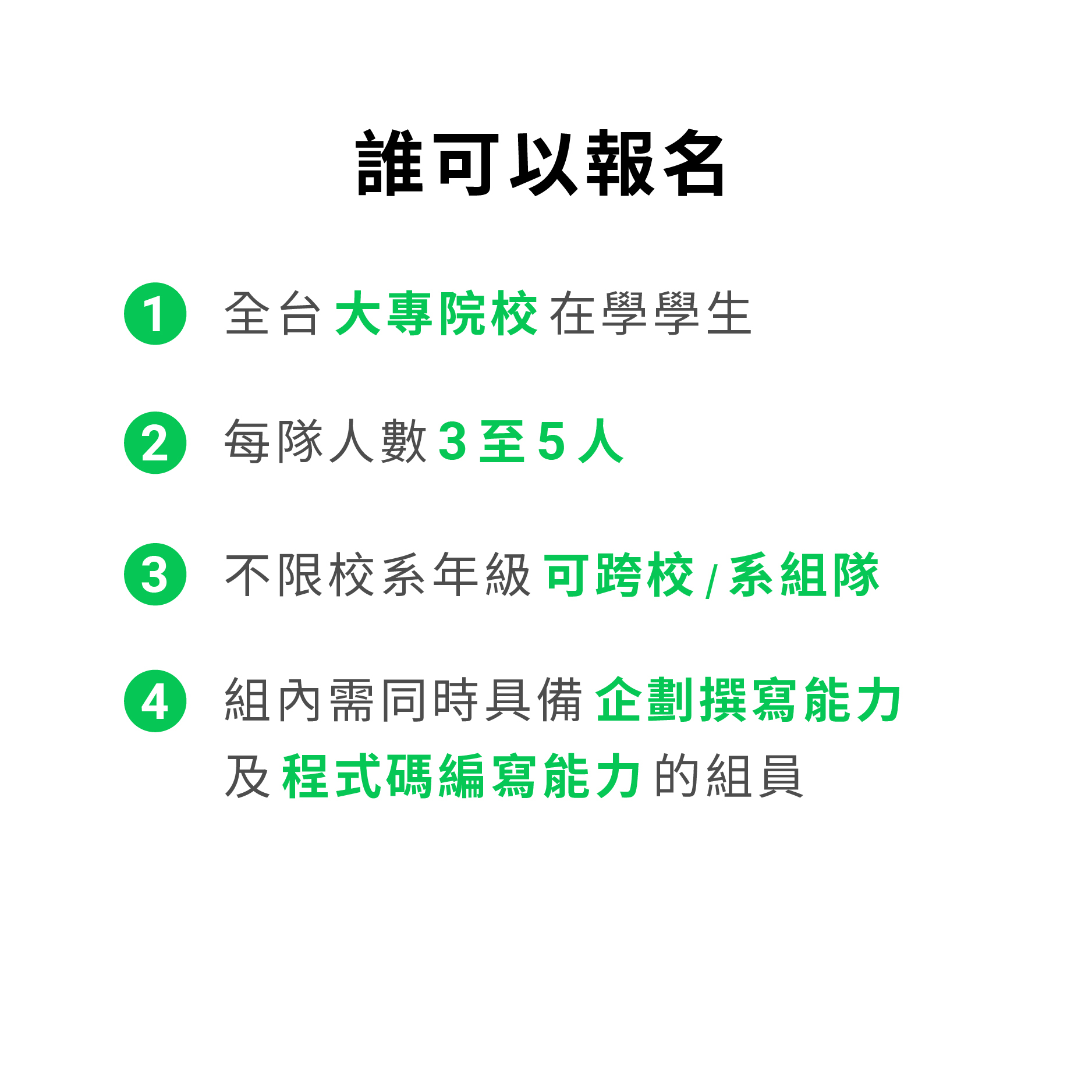 報名資格