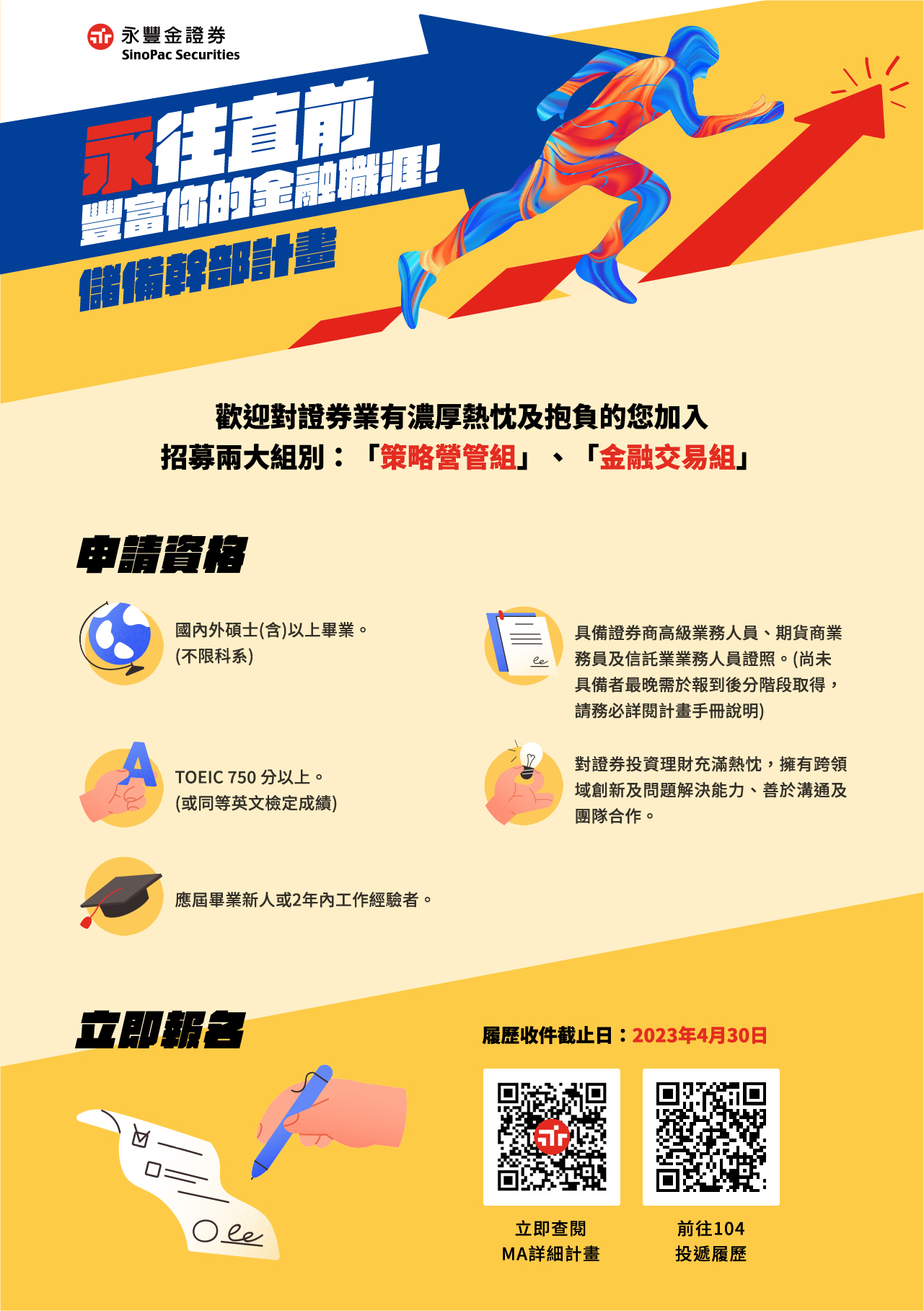徵才】2023永豐金證券儲備幹部(MA)計畫- 國立中山大學管理學院College of Management, NSYSU