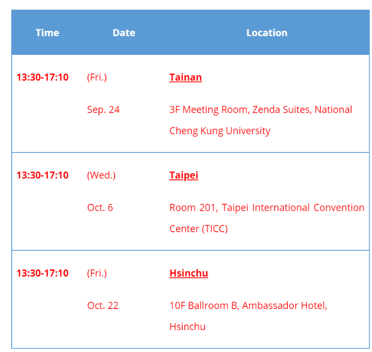  schedule