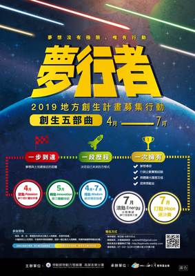 2019年夢行者地方創生計畫募集行動圖片