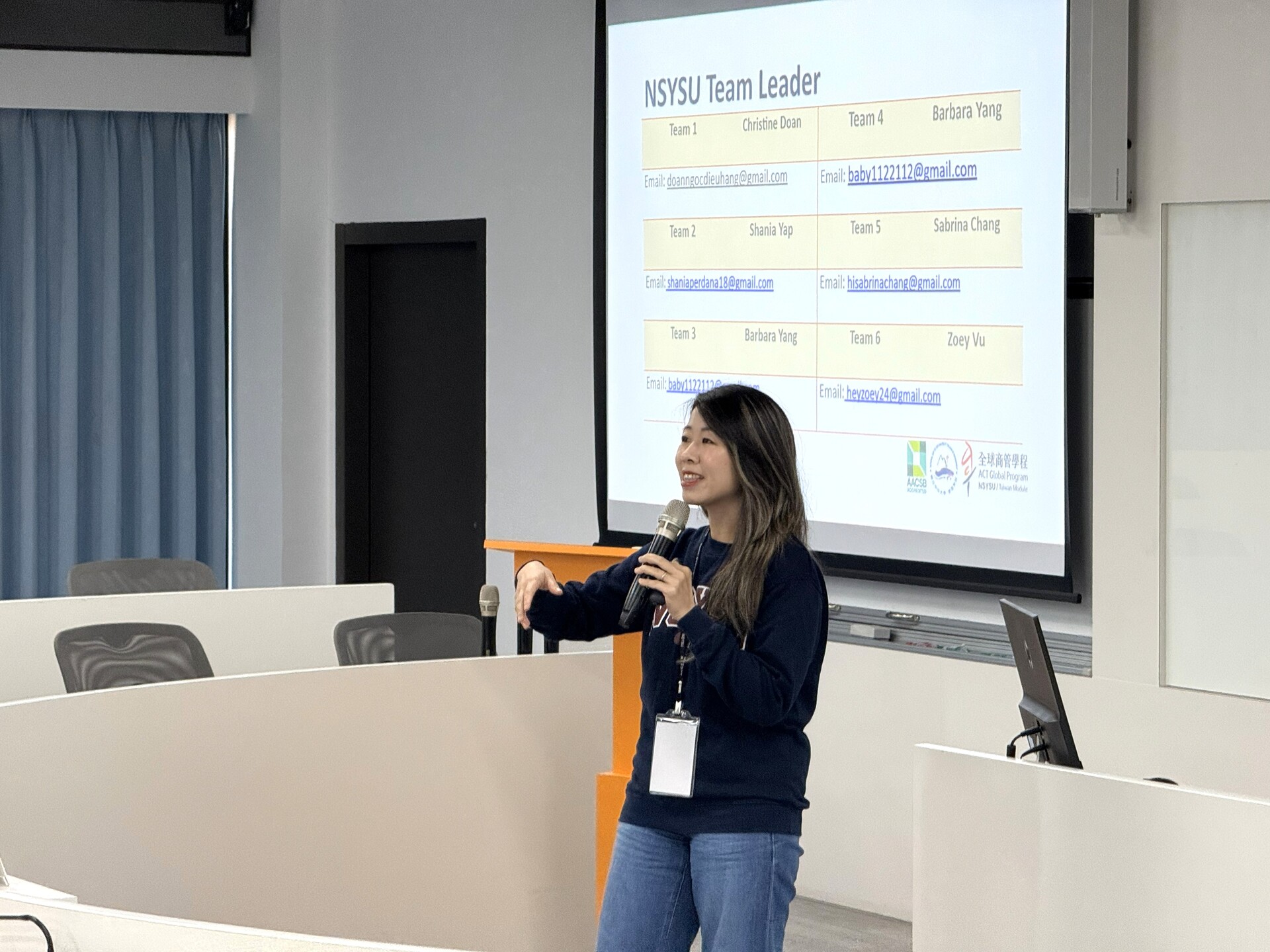 由氣管博段玉妙姮(Christine Doan)擔任導師，帶領學生團隊活動圖片