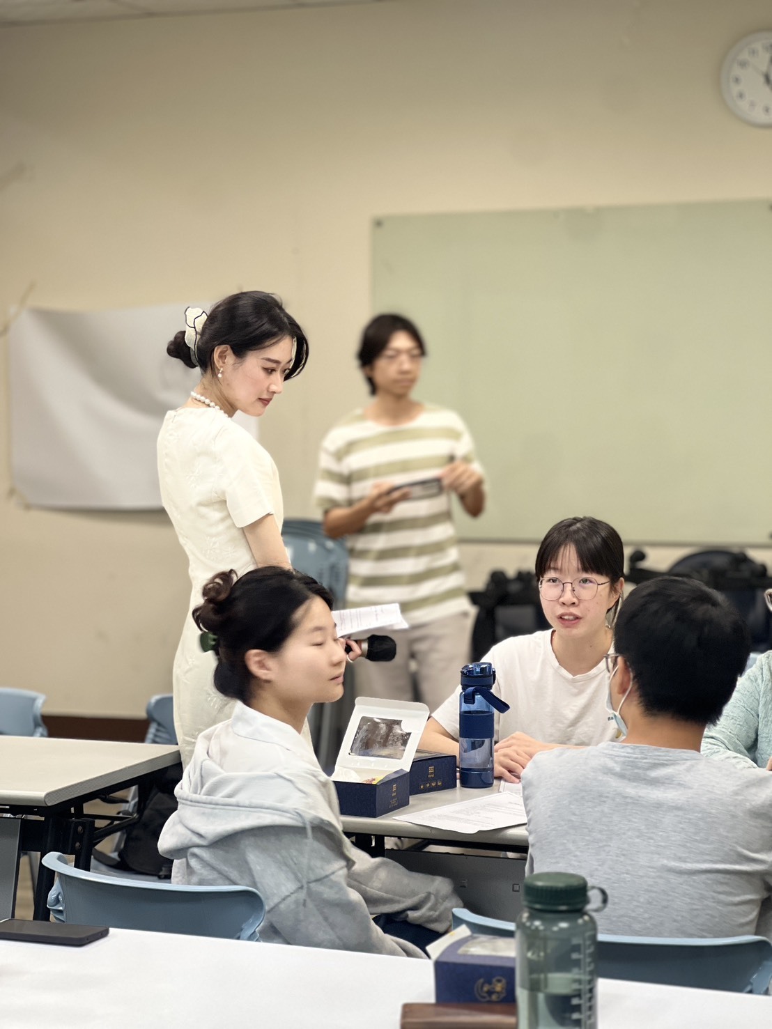 Lively discussion among students on the topic