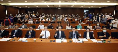 中山大學與經濟日報共同舉辦金融座談巡迴系列講座。(照片/聯合報記者劉學聖攝影)圖片