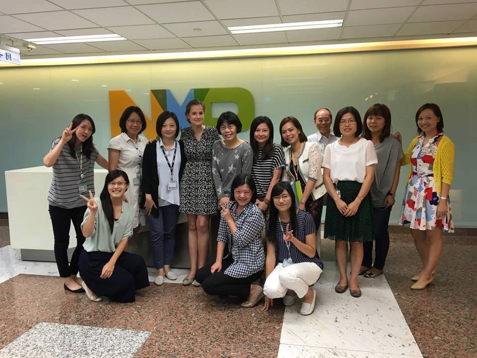 GHRM德國學生馮芬妮（後排左四）到荷商恩智浦公司實習圖片