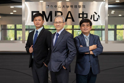 中山大學EMBA台灣第一所，連續四度通過AACSB國際商管學院認證的國立大學。圖片來源：中山大學EMBA圖片