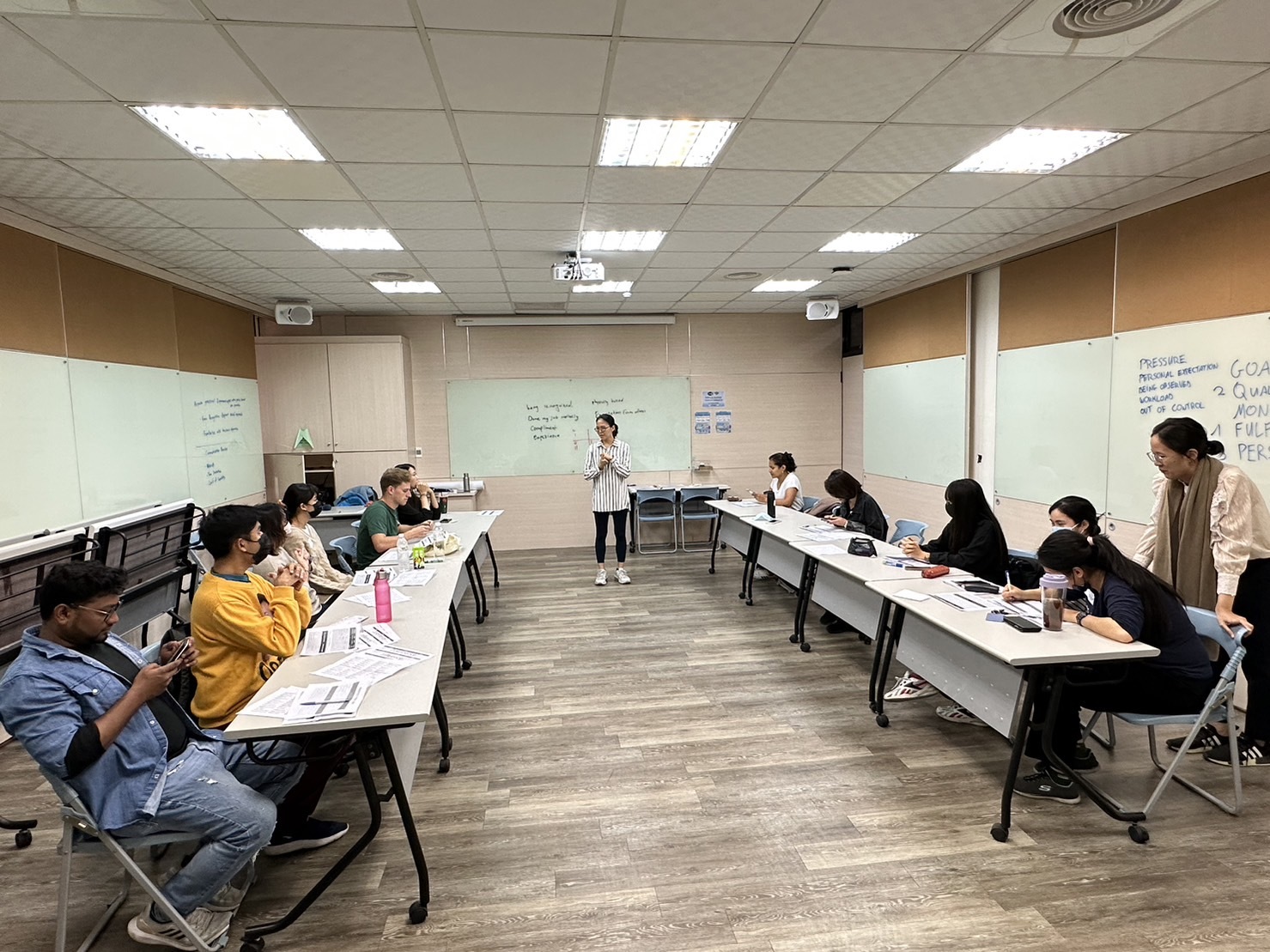 Picture 1. Participants listening to the lectureImage