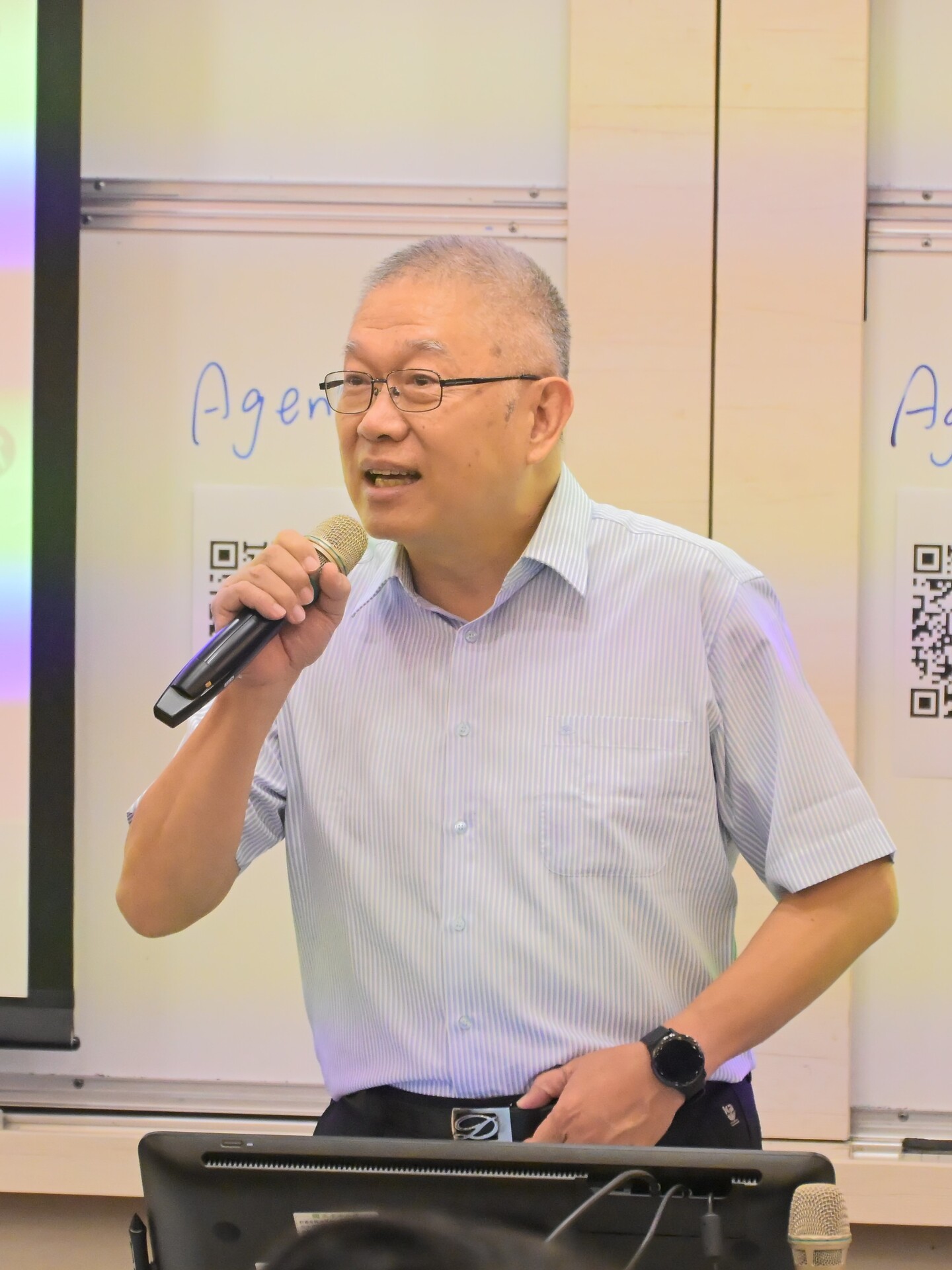 DD Pitch Day活動當天，授課老師鄭義副教授致詞圖片