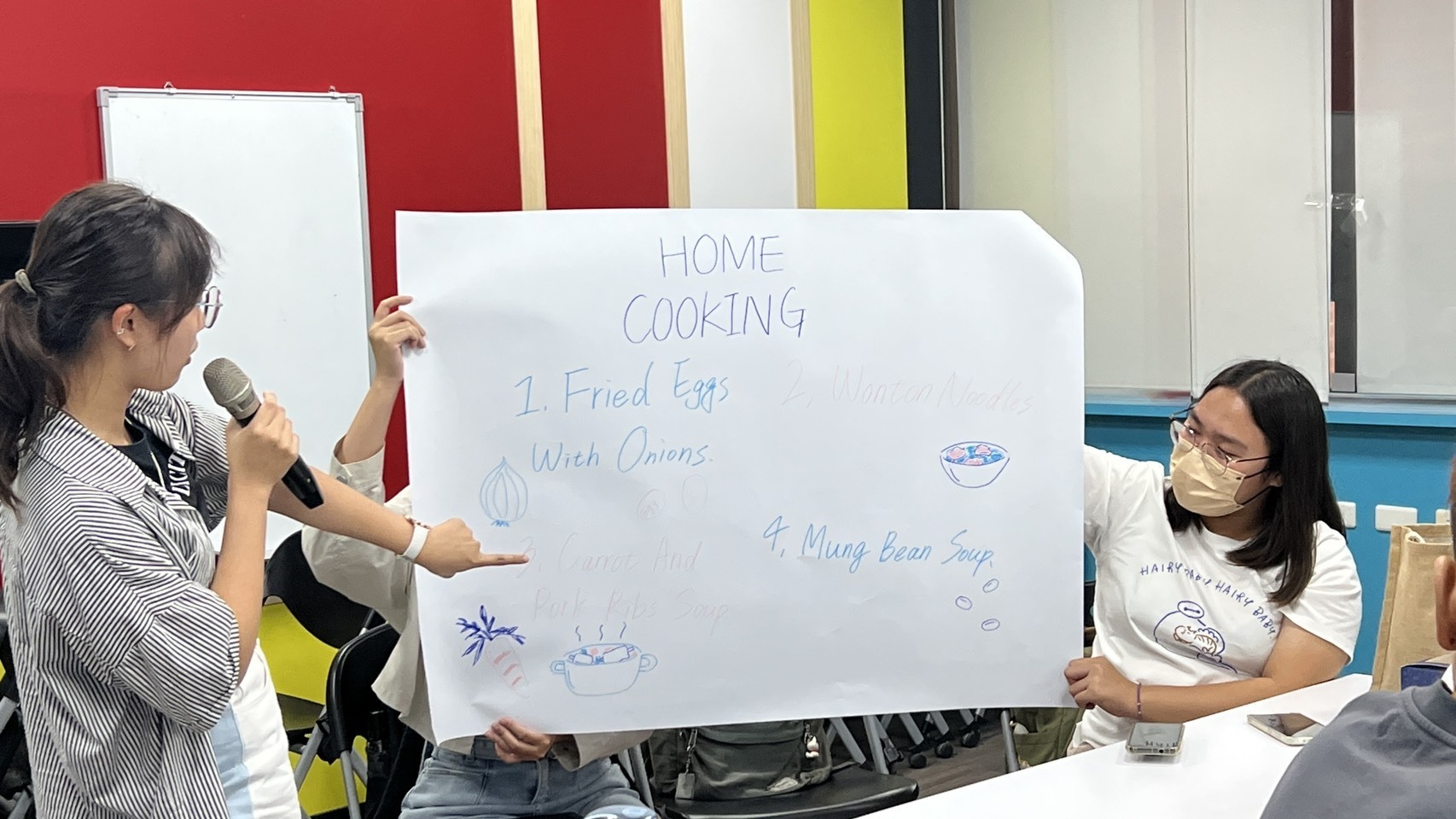 Students showcase their group creations