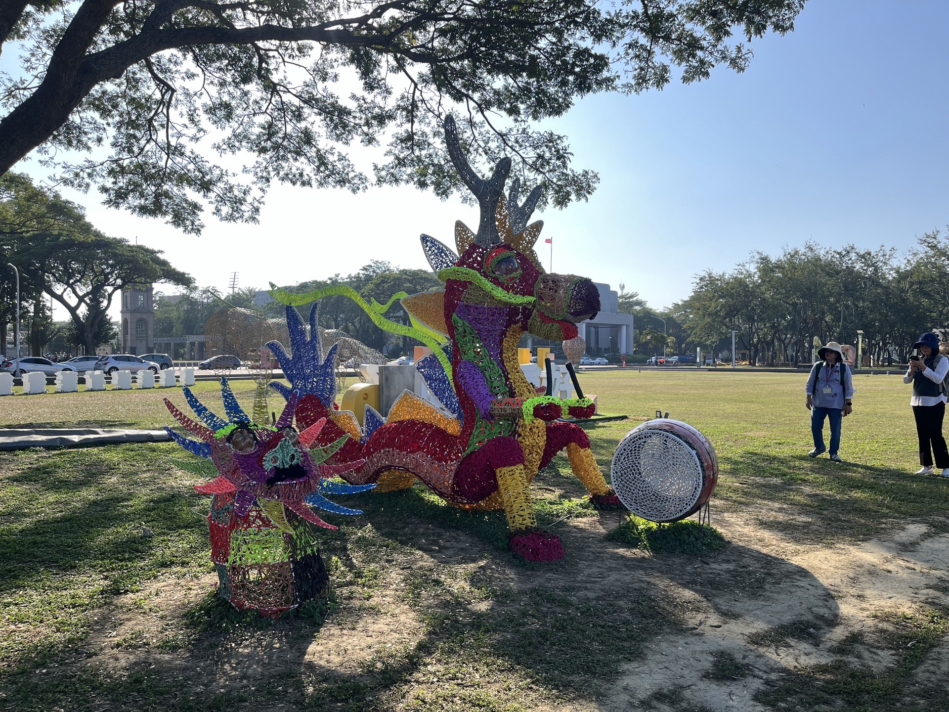 The "Fortunate Dragon of Shuishang" art installation in Shuishang Township
