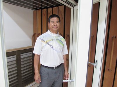 景發鋁業董事長嚴廣春。 翁永全攝影圖片