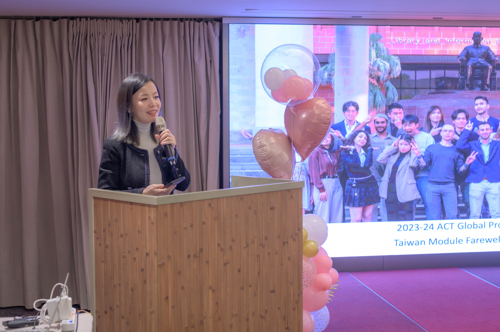 由彭聰敏主任開場致詞，歡送在座同學圖片