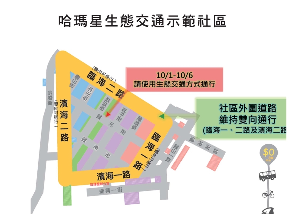 【交通管制】哈瑪星地區舉辦生態交通全球盛典（10/1-3）圖片