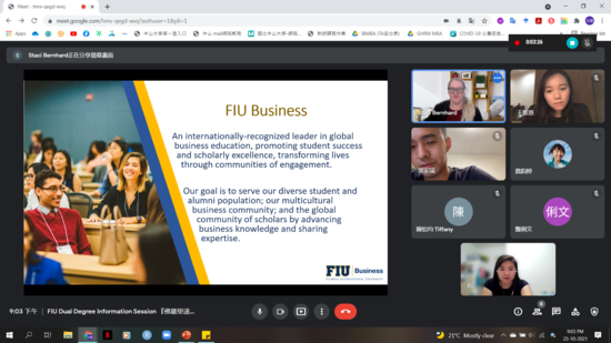 Information Session opening – Stacy introduces FIU BusinessImage