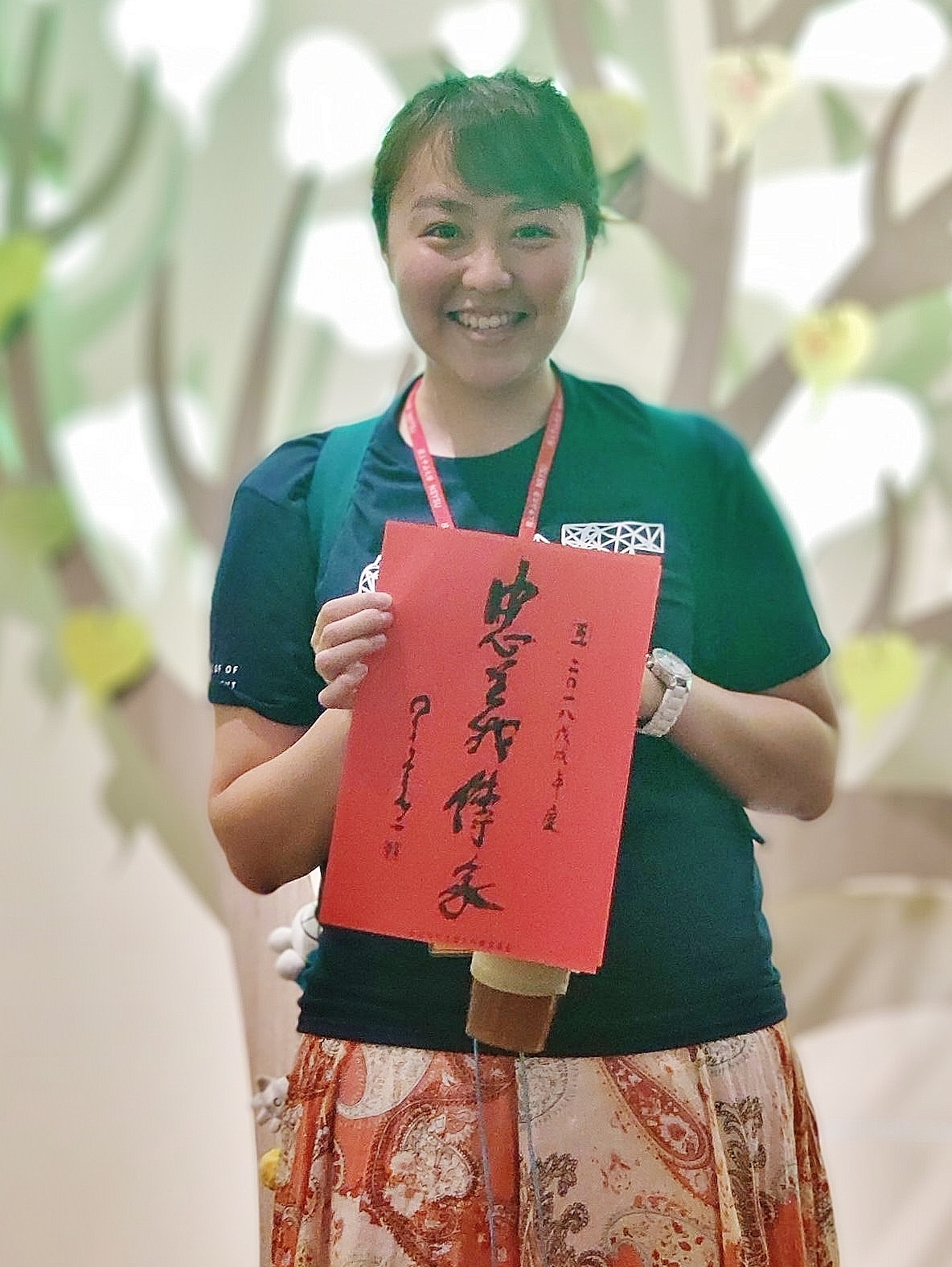 ACT學生展示毛筆字成果圖片