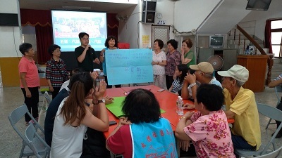 香港學生協助旗山大德社區民眾發表提案圖片