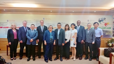 From left to right: Tamra Johnson, Jed Schwendiman, Jun Wang, Chris Lynch, Cindy Larive, Chih-Wen Kuo, , Sharon  Wang (王紹蓉), Cindy Lin (林欣郁), Jeff Kaatz, San-Yih Hwang (黃三益), and Chih-Peng Li (李志鵬)Image