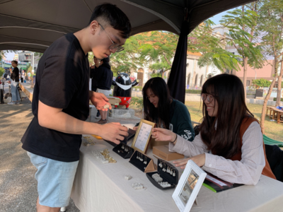 Interactions with the public at the Mx. Sand booth