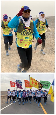台中山戈14團隊，不畏強風、酷熱完賽，勇奪兩大獎。圖中山大學提供圖片