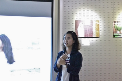 蔡子郁同學於畢展當天分享淨灘日常圖片