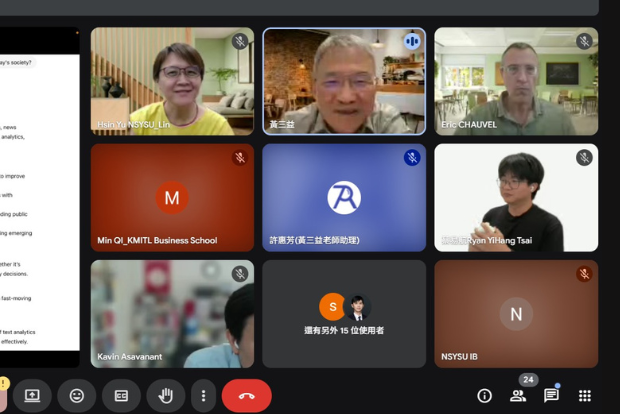 NSYSU College of Management Engages Internationally: AI "No-Code" Data Analytics Showcases Innovative StrengthsImage