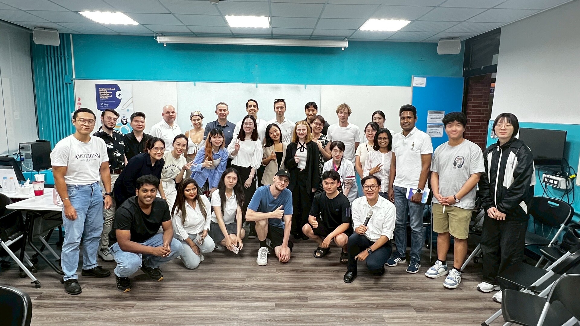 This World Café–style event brought together local and international students from over 12 countries, fostering lively and relaxed interaction.Image