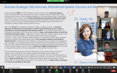台灣微軟首席營運長何虹博士為ACT學程演講圖片