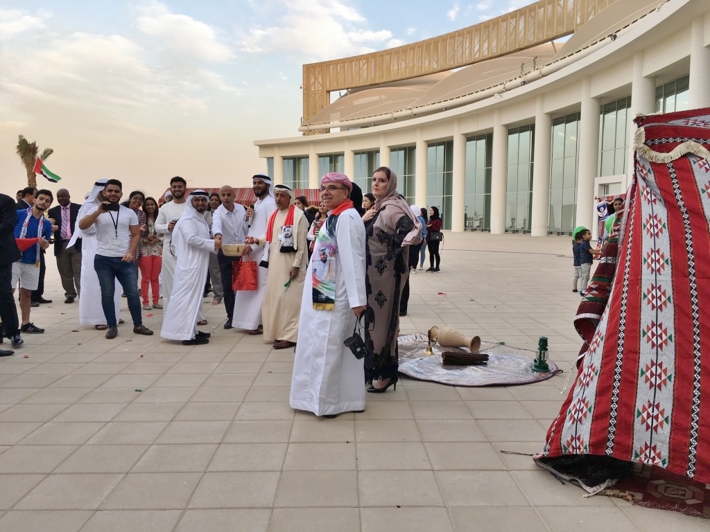 杜拜大學慶祝 UAE 阿聯大公國國慶日時舉辦的慶祝活動（UD提供）圖片