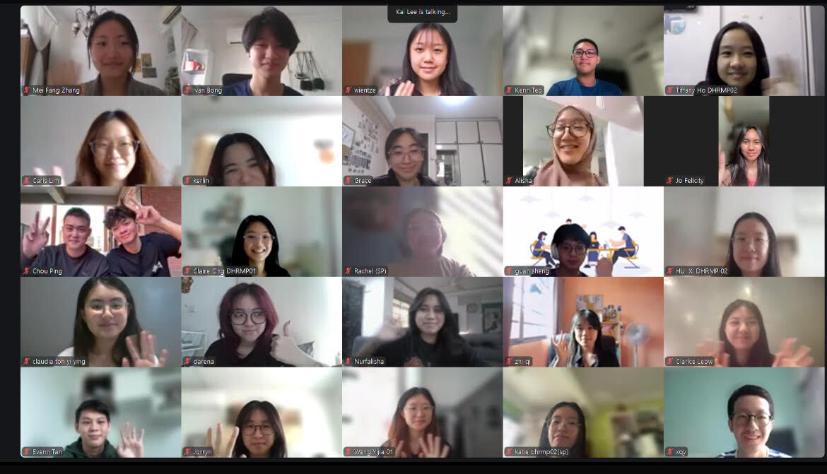 NSYSU x Singapore Polytechnic Cross-campus synchronous online group photoImage