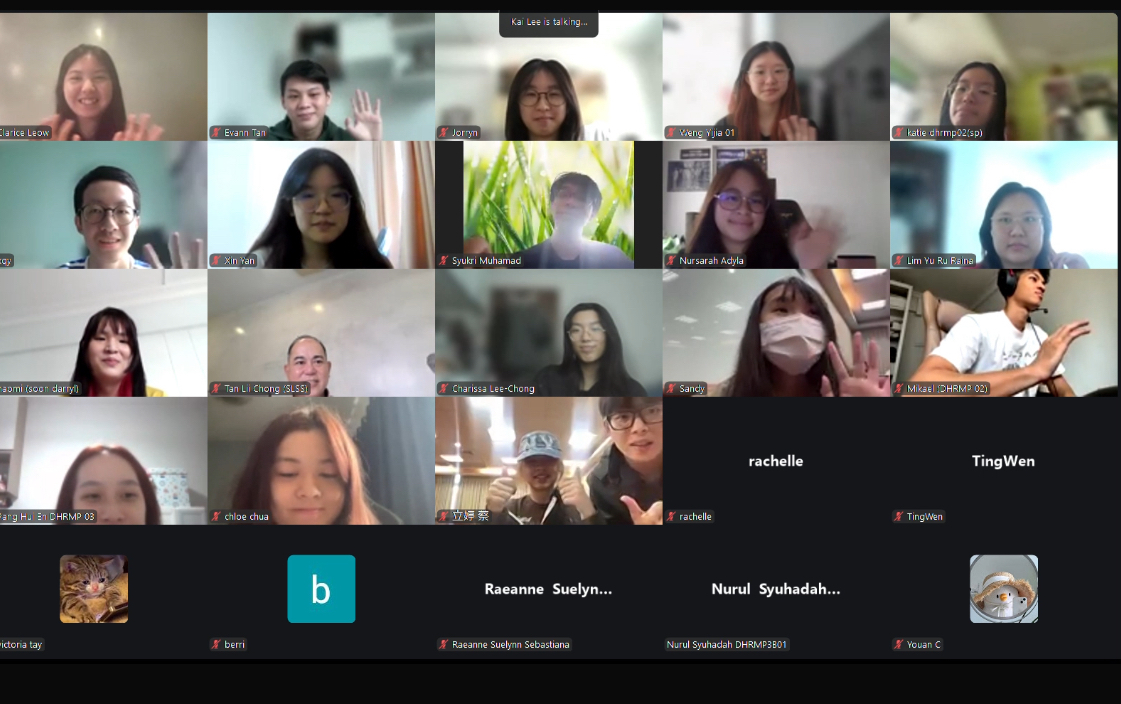 NSYSU x Singapore Polytechnic Cross-campus synchronous online group photoImage