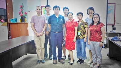 林帆老師(左)7月18日參加中正大學英語教學工作坊圖片