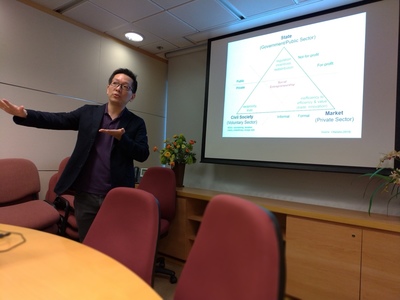 香港城市大學Dr. Chandra課堂講述及交流圖片