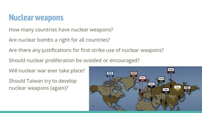 【英語學習角落系列】110-2學期第七場講座— Nuclear power and weapons 核武與軍備圖片