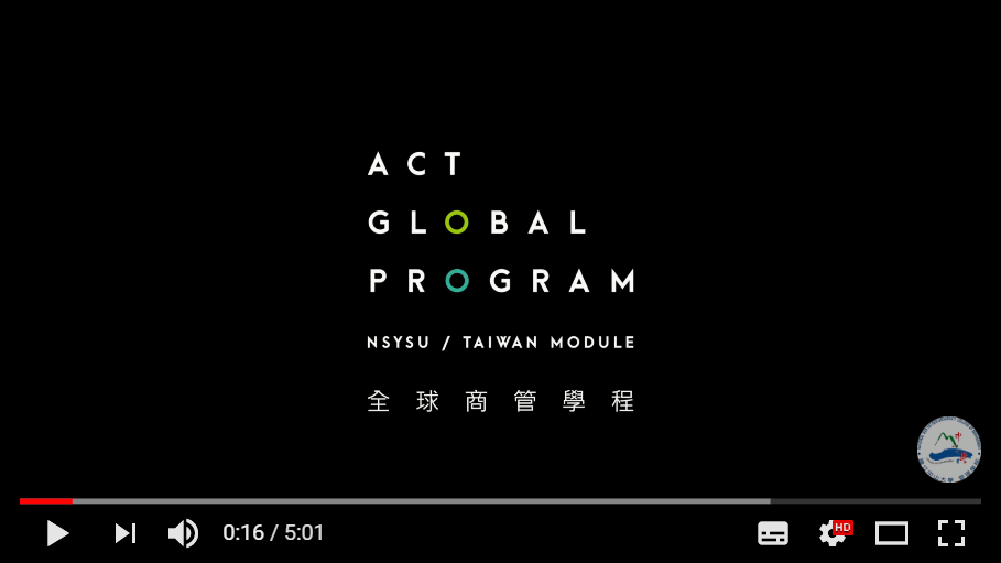 ACT Global Program宣傳影片圖片