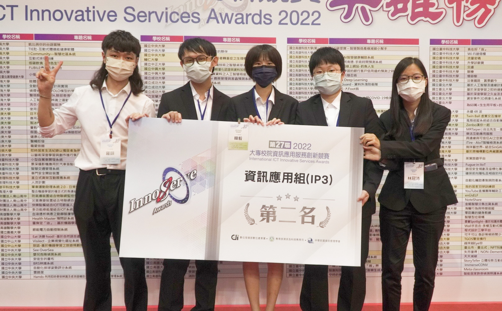 資管系大學部「Visilect - 企業視覺化選址系統」專案榮獲2022第27屆全國大專院校資訊應用服務創新競賽【資訊應用組三】第二名！圖片