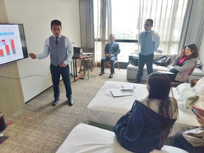 中山參賽學員於比賽當天早上仍抓緊時間排練圖片