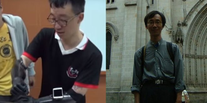 中山大學企管系助理教授王致遠因爬山過程遭不明原因感染，一度病危。 圖片來源：影片截圖、王致遠臉書圖片