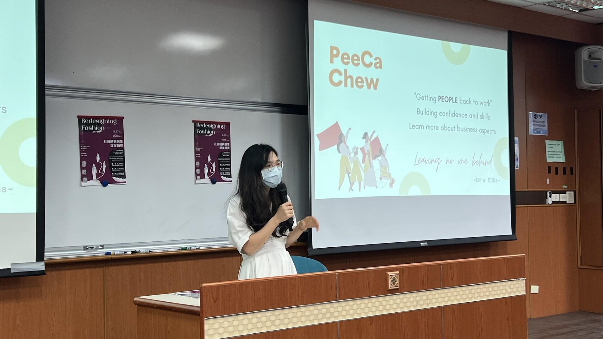 Kylie Nguyen introducing her team “PeeCa Chew”Image