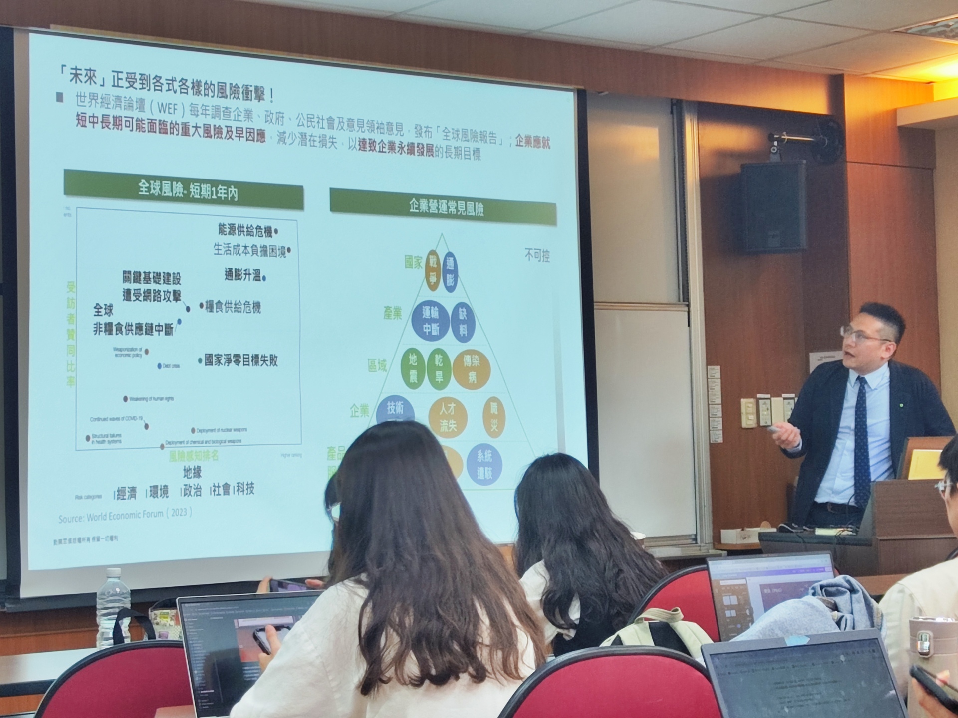 陳廷宜經理介紹現今企業面臨的永續挑戰圖片