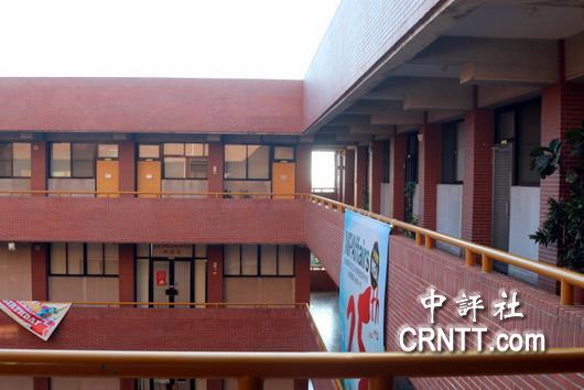林峰立的研究室位於中山大學管理學院4樓右側。（中評社 高易伸攝）圖片