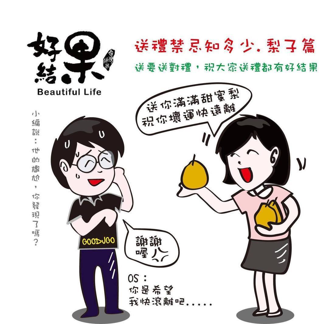 陳建宏同學為「好結果」所繪製趣味貼文。圖片