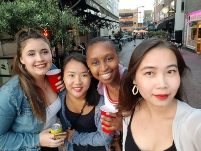 Students made new friends from different countries