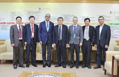 AACSB peer review team members met with president of NSYSU
