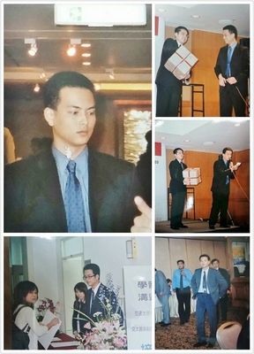 戴學長回南部創業前於台北公關公司工作照