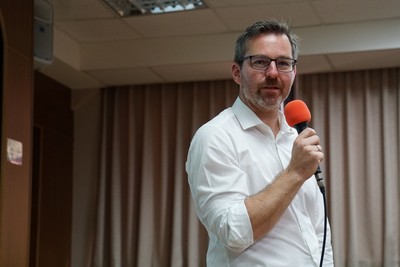 JKU的ACT學程主任Robert Breitenecker教授遠從奧地利抵台參加活動